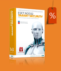 Продлите ESET NOD32 Smart Security со скидкой!