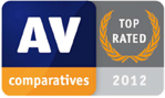 Награда TOP RATED от AV-Comparatives по итогам 2012 года Награда TOP RATED от AV-Comparatives по итогам 2012 года